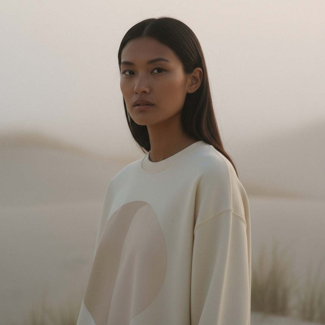 'Rocky' certified organic (relaxed) jumper – oat (women) by Oldest Daughter