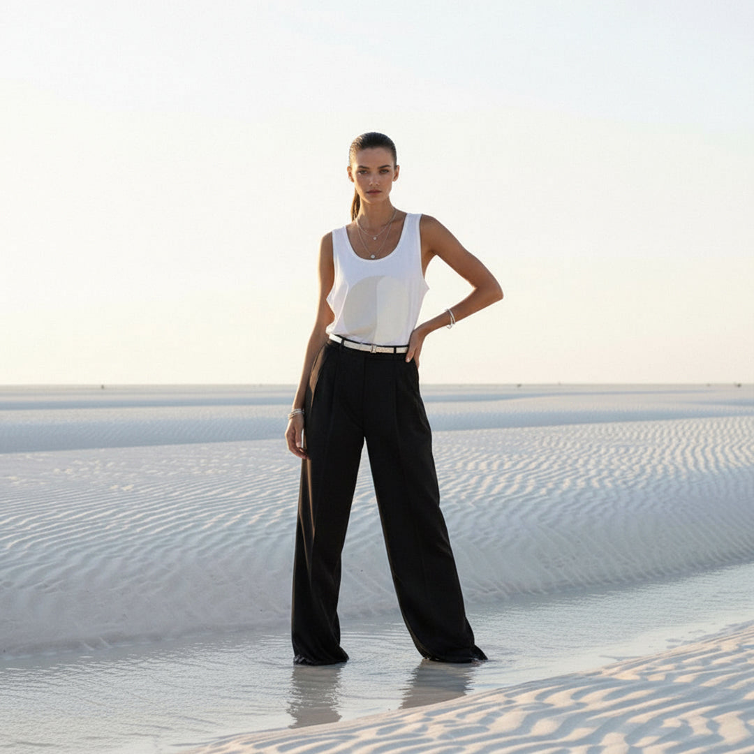 LIMITED RELEASE (Pre-order): 'Blank Canvas' Certified Organic (oversized) boyfriend tank top (unisex) - white by Oldest Daughter