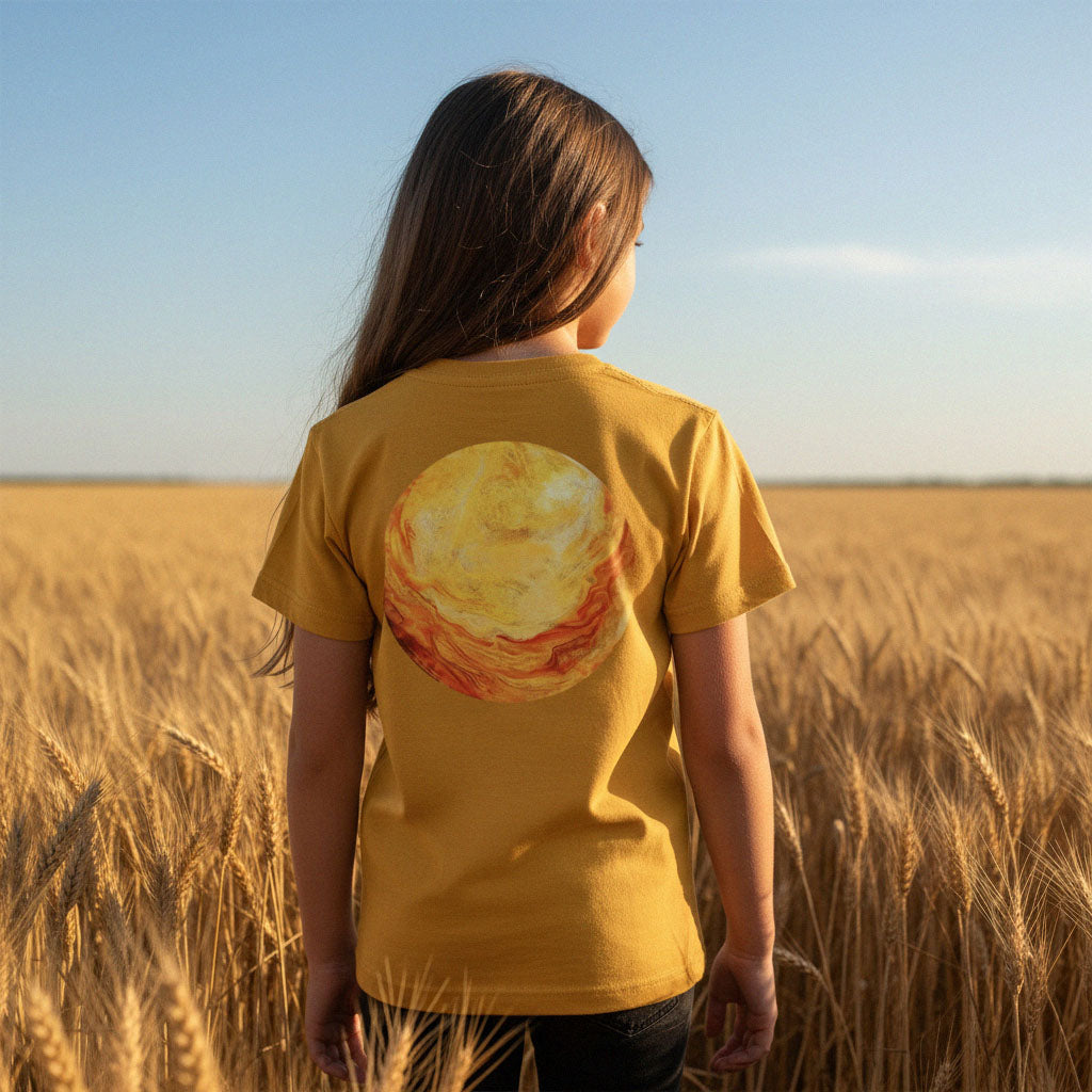 LIMITED EDITION: 'Here Comes the Sun' organic tee – sun yellow (kids unisex) by Youngest Daughter