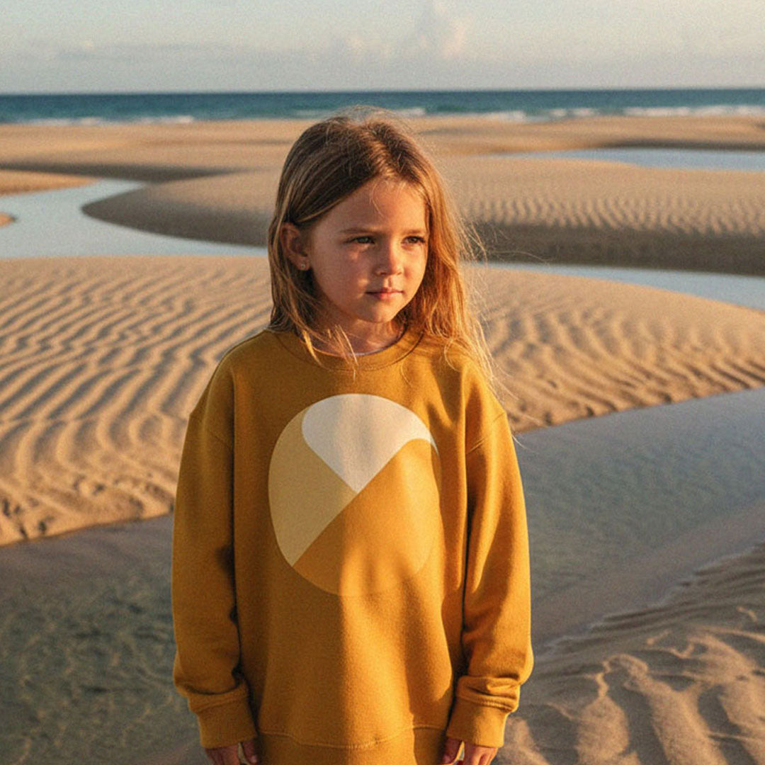 'Create Your Own Sunshine' certified organic jumper – sun yellow (kids unisex) by Youngest Daughter