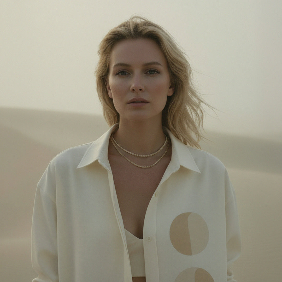 PRE-ORDER: 'Weekend Work' certified organic (relaxed) shirt – oat (women) by Oldest Daughter