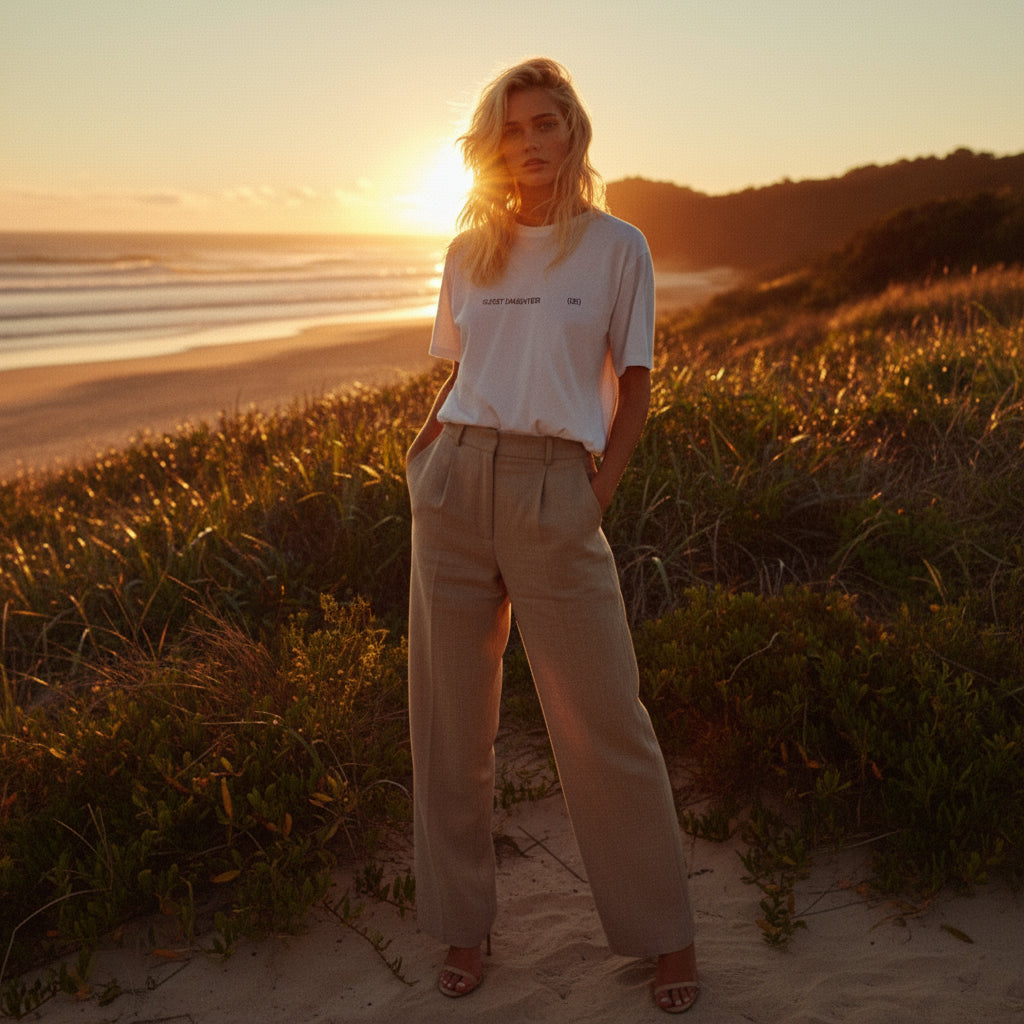 'My OD' certified organic (basic) tee – white (women) by Oldest Daughter