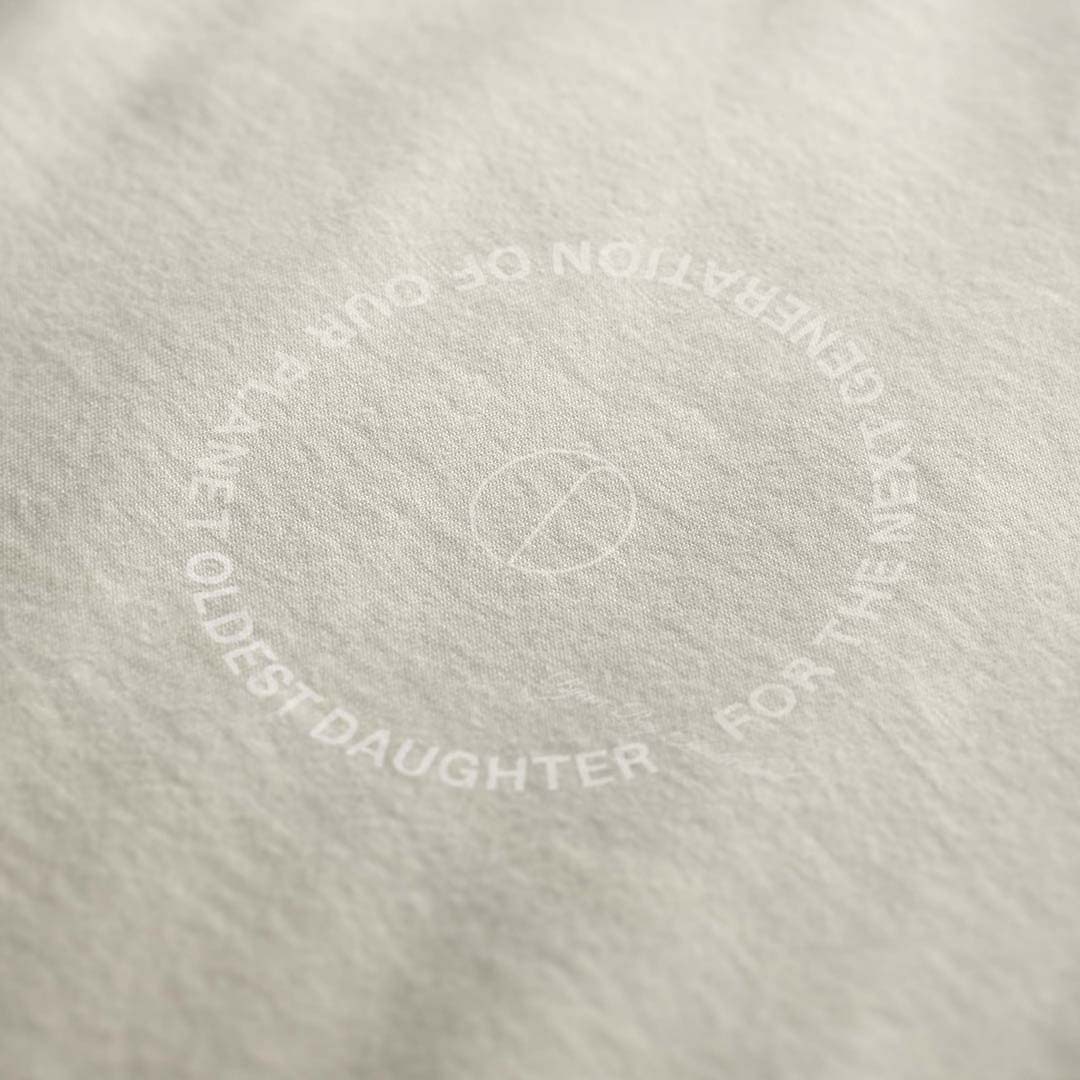 LIMITED EDITION (Pre-Order): 'Next Gen' certified organic (oversized) tee – natural (unisex) by Oldest Daughter