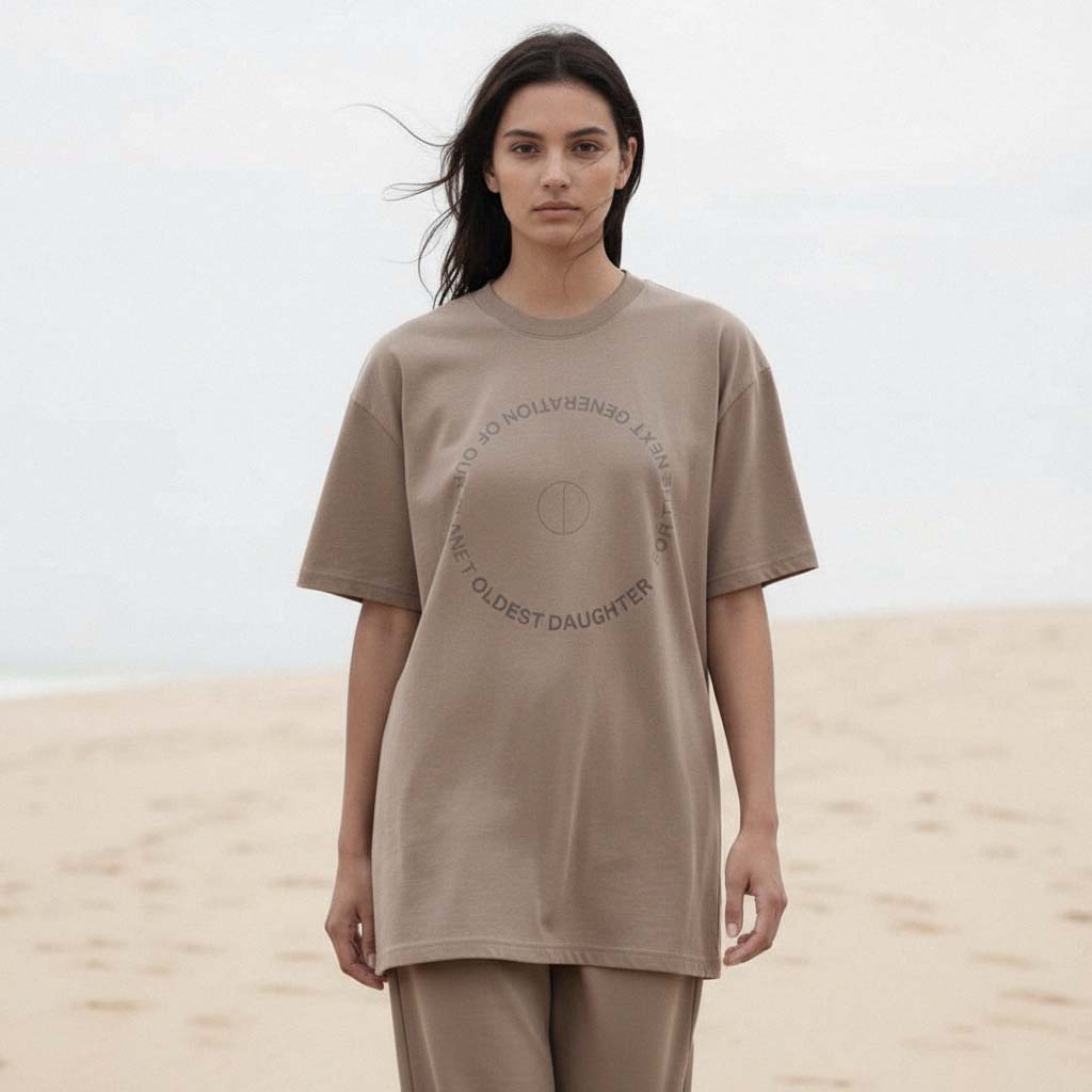 LIMITED EDITION (Pre-Order): 'Next Gen' certified organic (oversized) tee – willow (unisex) by Oldest Daughter