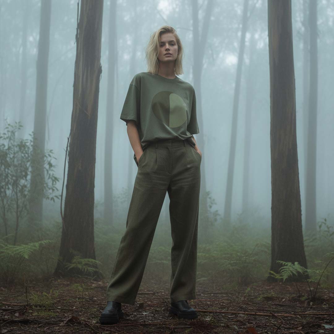 'Forest Guides' certified organic (oversized) tee – forest green (unisex) by Oldest Daughter