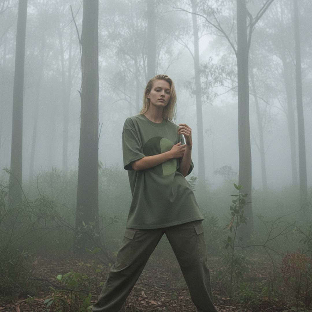 'Forest Guides' certified organic (oversized) tee – forest green (unisex) by Oldest Daughter