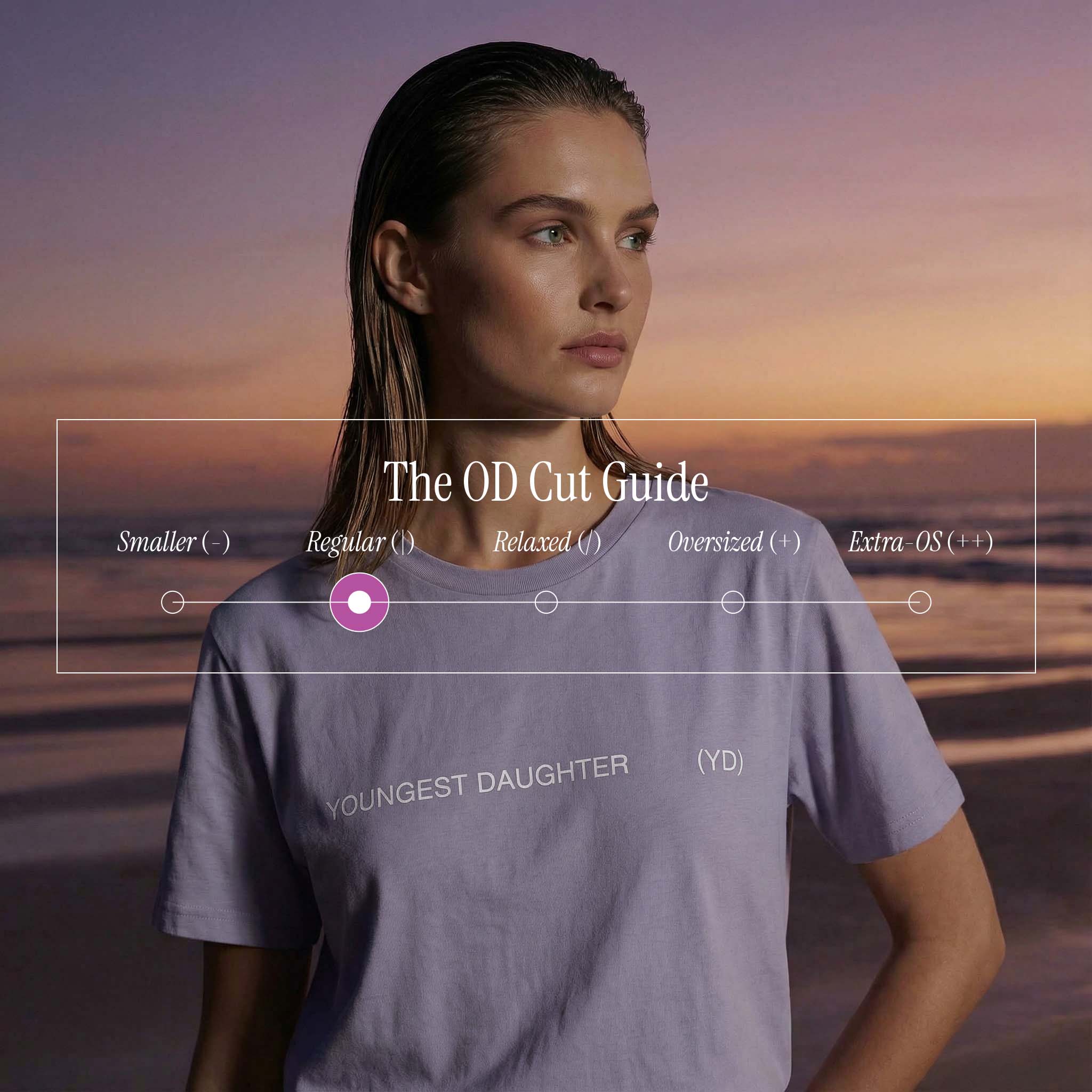 '[YD]' certified organic (basic) tee – lavender (unisex) by Youngest Daughter