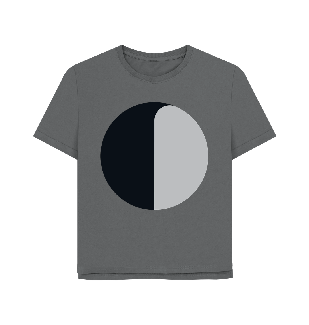 Slate Grey 'Night is Young' Organic Relaxed Tee by Oldest Daughter