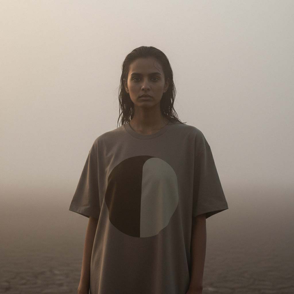 'Disturbing Dirt' certified organic (oversized) tee – muted brown (women) by Oldest Daughter