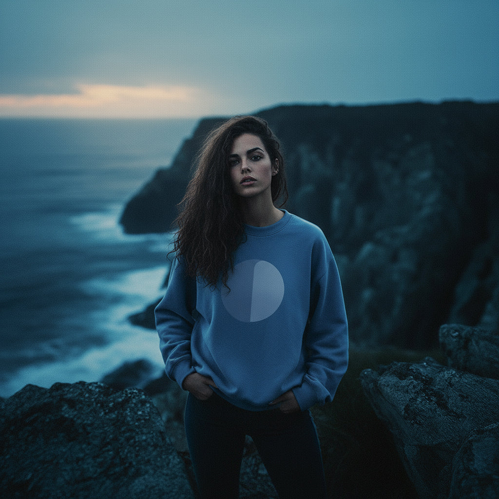 'Storm' certified organic (relaxed) jumper – storm blue (women) by Oldest Daughter