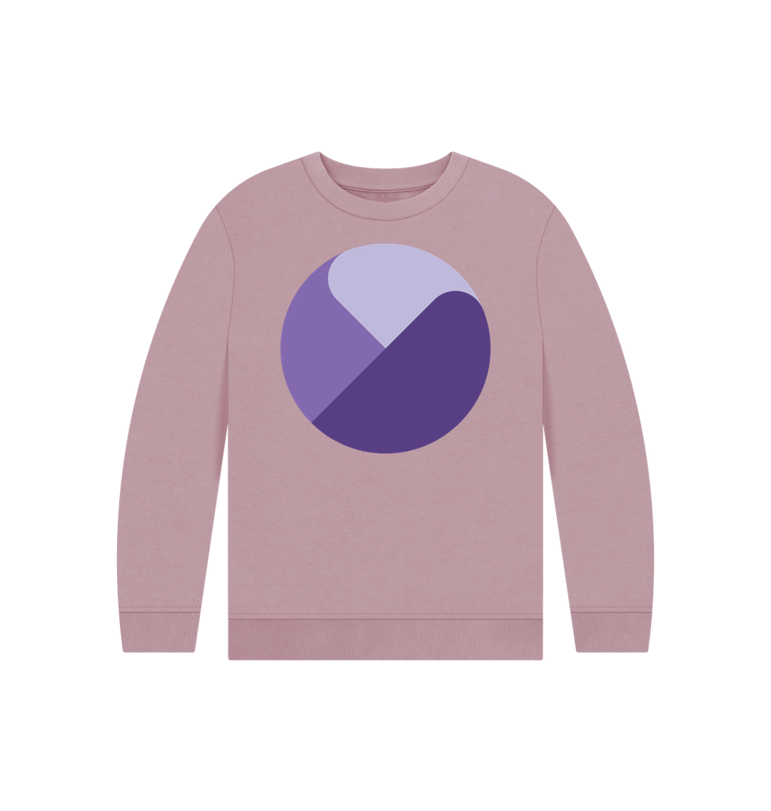 Mauve 'It's Not Pink' Organic Kids Jumper by Youngest Daughter