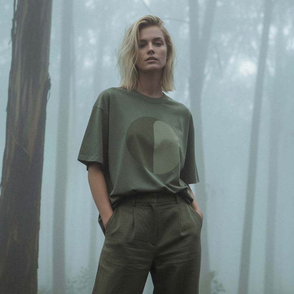 'Forest Guides' certified organic (oversized) tee – forest green (unisex) by Oldest Daughter