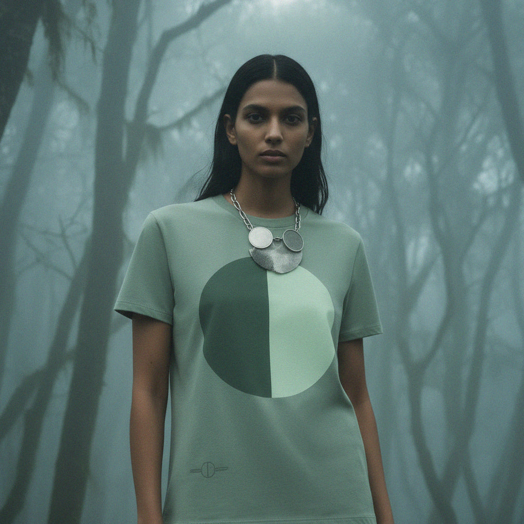 'Aloe World' certified organic (relaxed) tee – aloe green (unisex) by Oldest Daughter