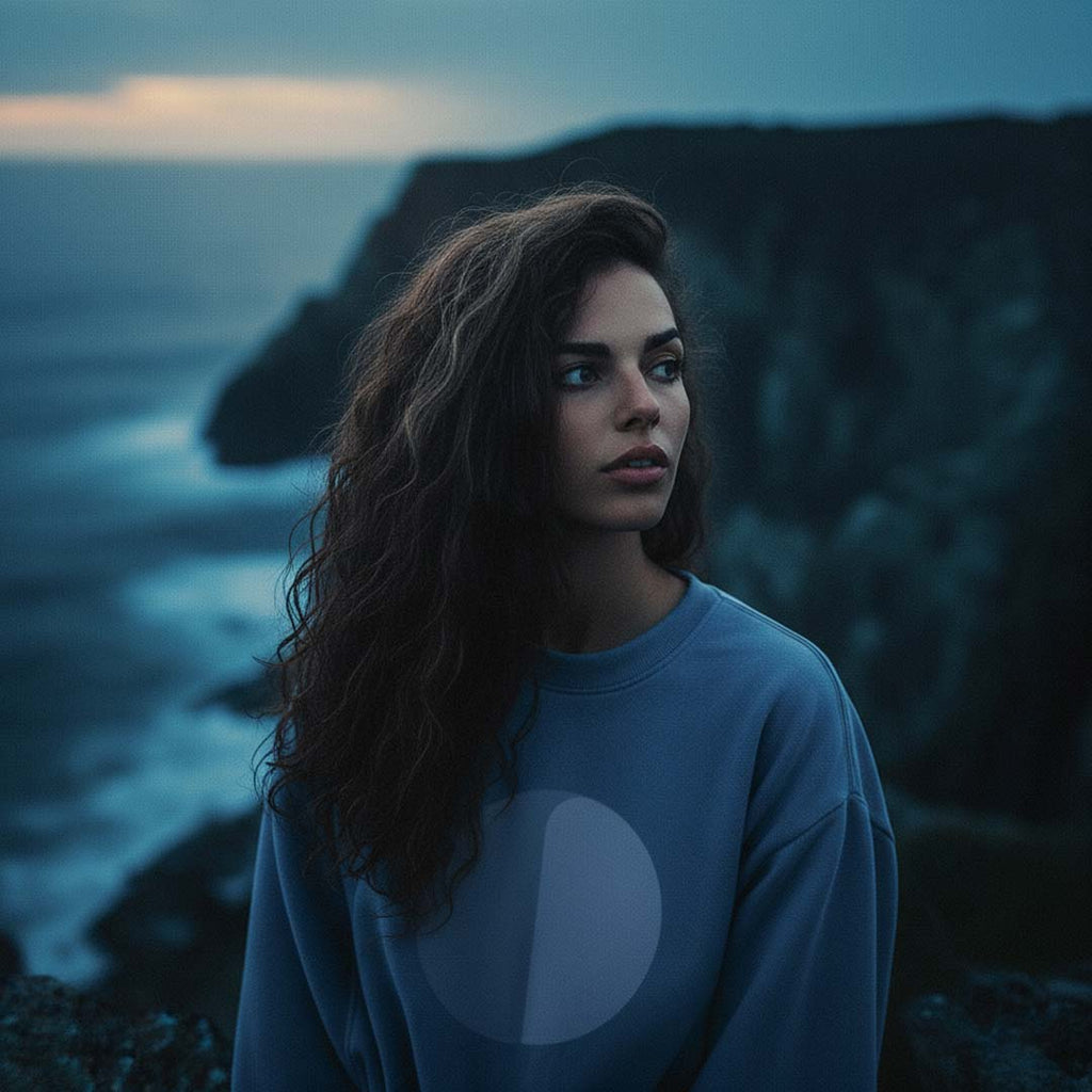 'Storm' certified organic (relaxed) jumper – storm blue (women) by Oldest Daughter