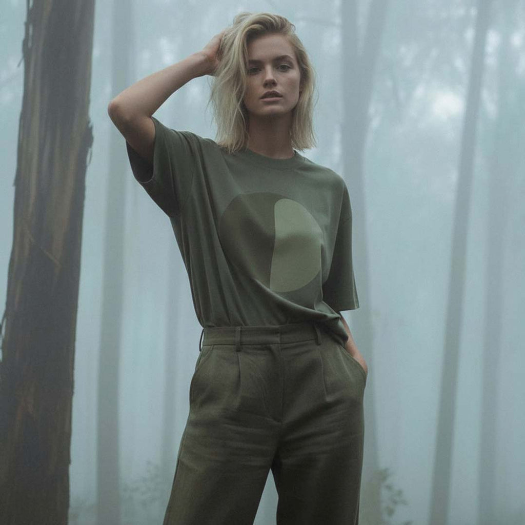 'Forest Guides' certified organic (oversized) tee – forest green (unisex) by Oldest Daughter