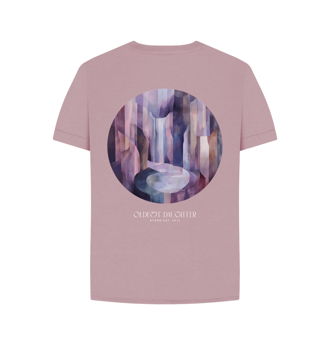 'Cascade of Thought' Organic Relaxed Tee by Oldest Daughter