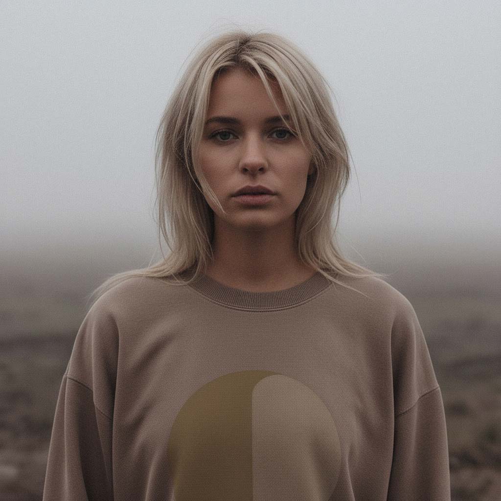 'Grounding' certified organic (relaxed) jumper – mutted brown (women) by Oldest Daughter