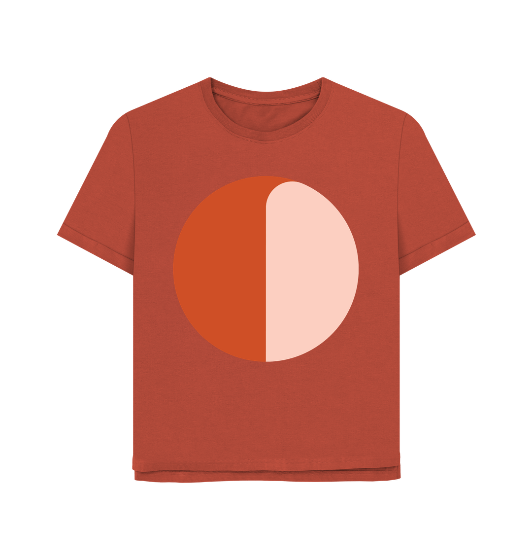 Rust 'Be the Light' Organic Relaxed Tee by Oldest Daughter