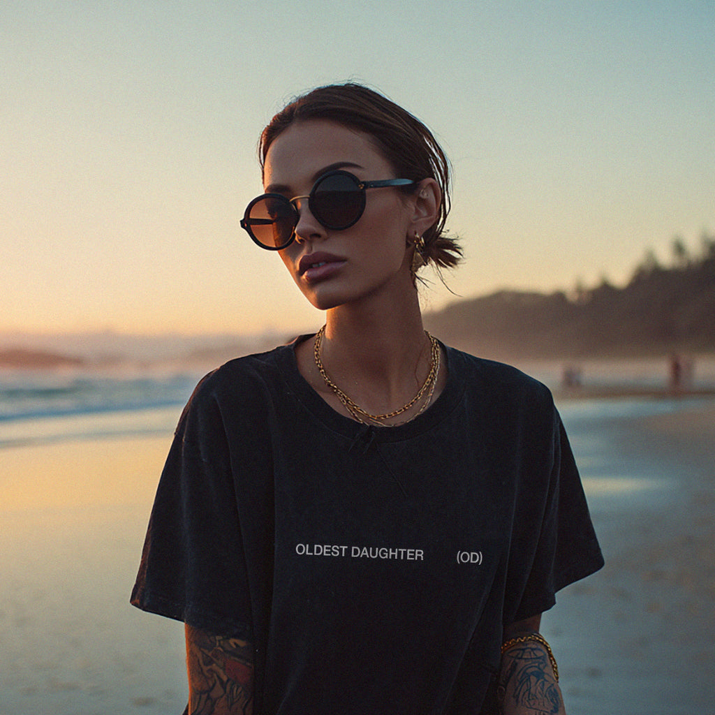 'My OD' certified organic (basic) tee – white (women) by Oldest Daughter