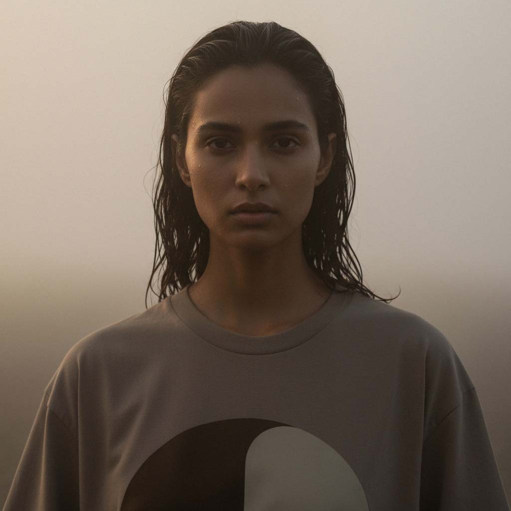 'Disturbing Dirt' certified organic (oversized) tee – muted brown (women) by Oldest Daughter