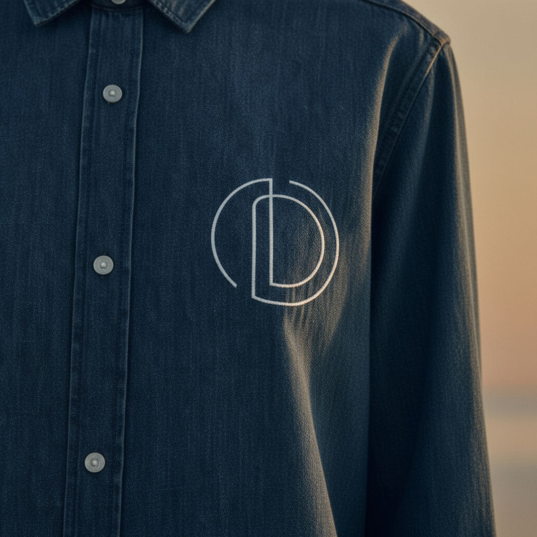 LIMITED EDITION (Pre-Sale): 'Double OD' certified organic (relaxed) shirt – denim blue (women) by Oldest Daughter