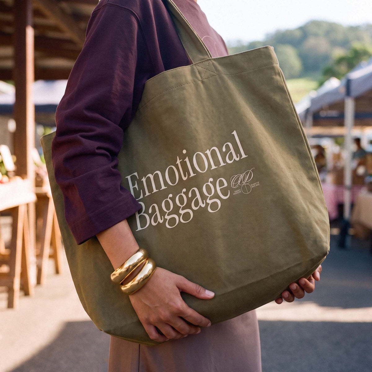 (PRE-SALE) Ep. 79: EMOTIONAL BAGGAGE canvas weekender tote bag