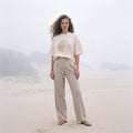 HAZE extra-oversized high-neck boyfriend tee in organic cotton – Oldest Daughter, Byron Bay