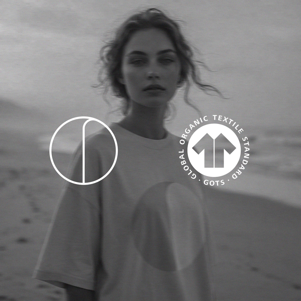 MORNING FOG extra-oversized high neck boyfriend tee