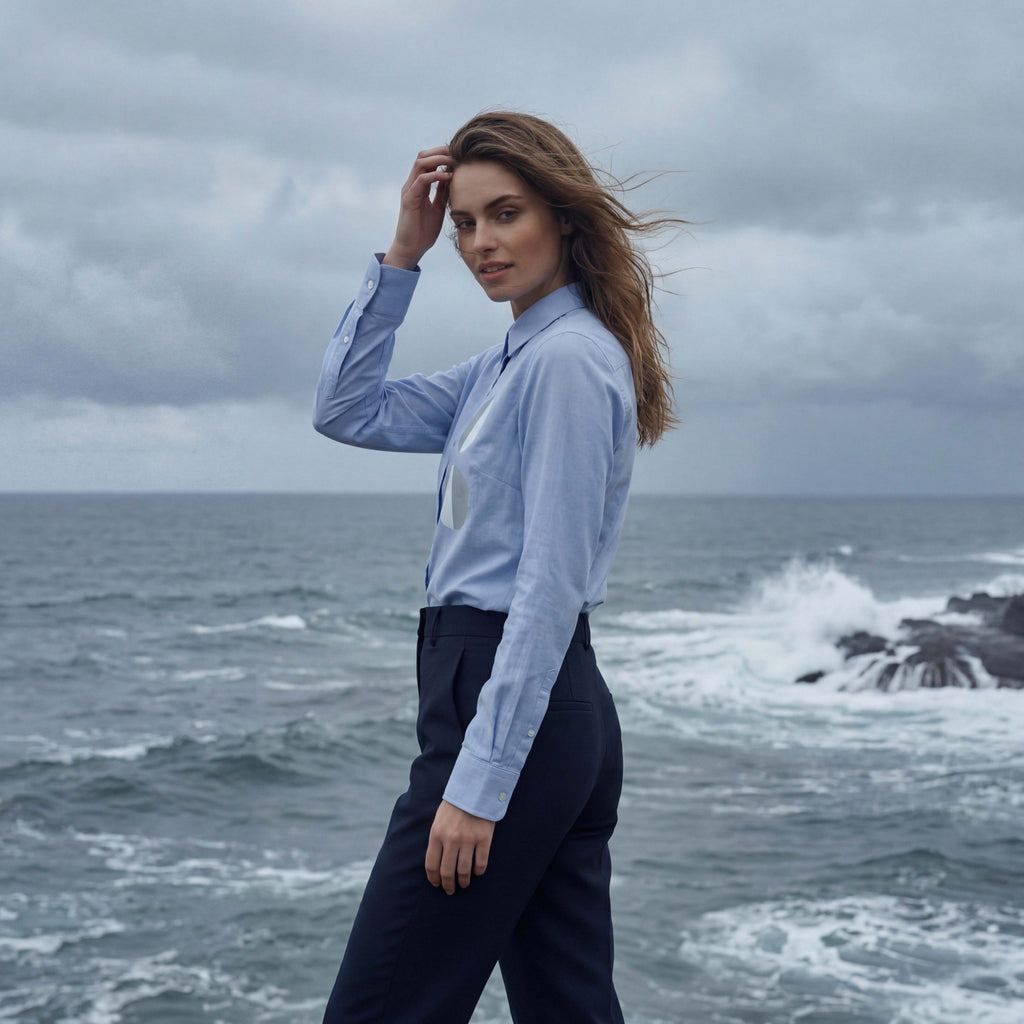 Ep. 33: BLUE COLLAR organic tailored women shirt