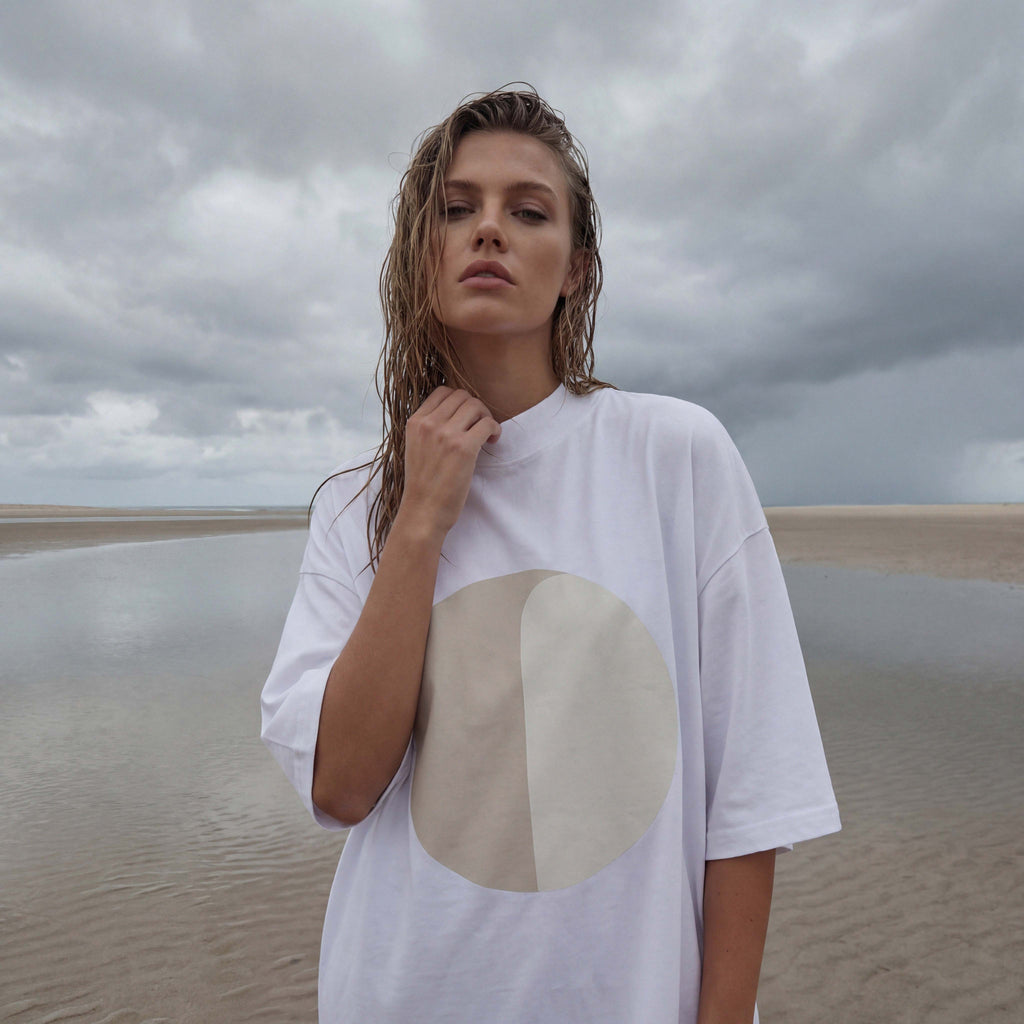 Ep. 31: NOTHING'S BLACK AND WHITE organic extra-oversized high neck boyfriend tee