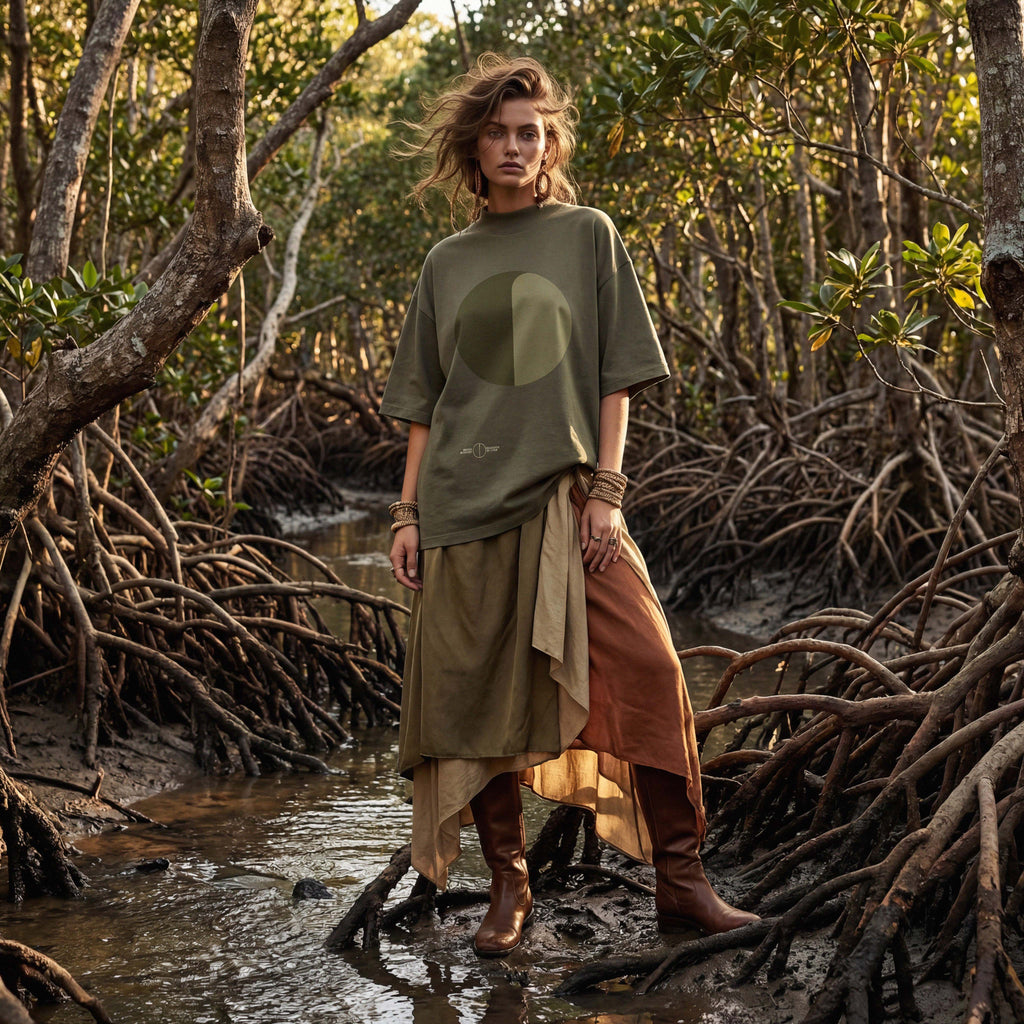 Ep. 40: FOREST GUIDE organic extra-oversized high neck boyfriend tee