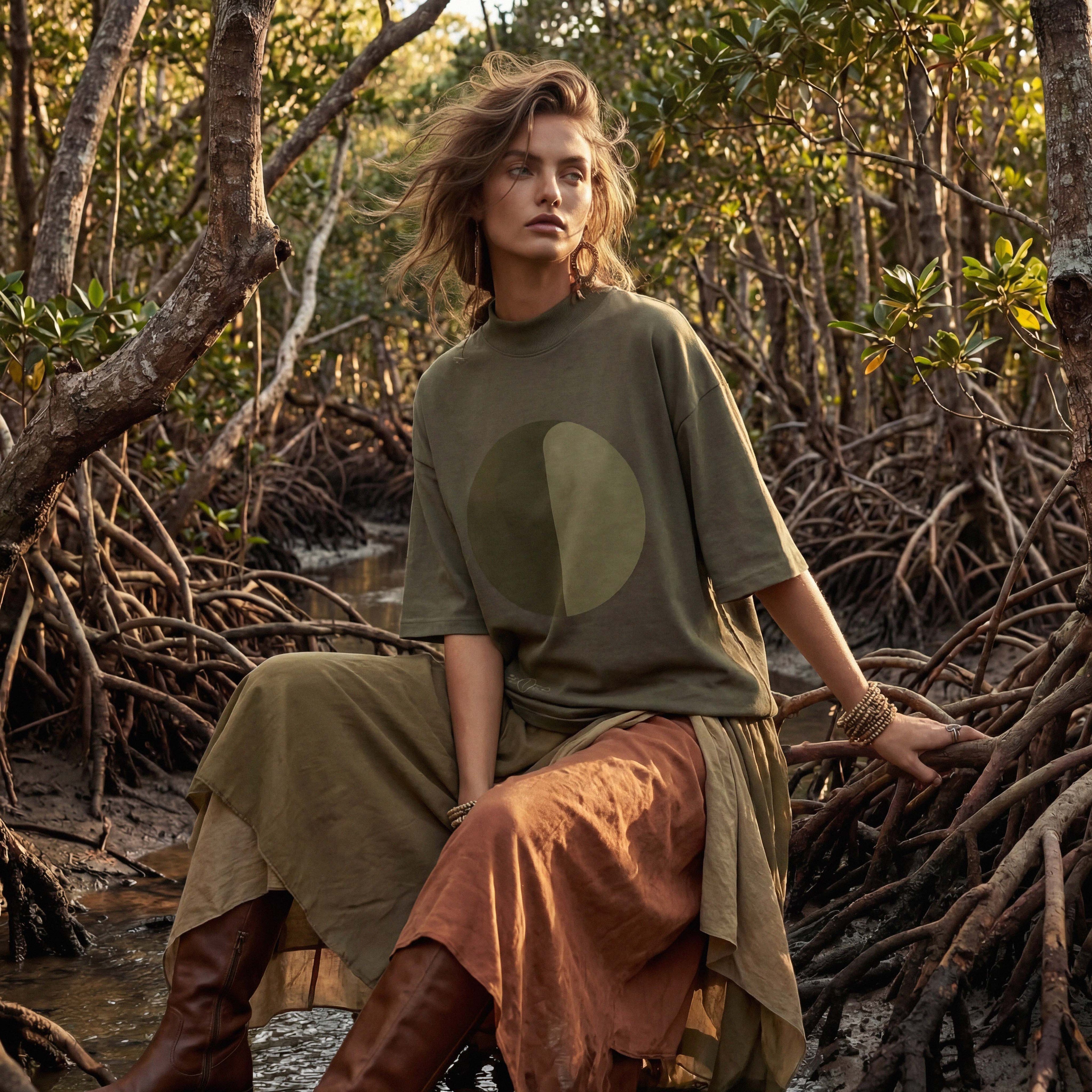 Ep. 40: FOREST GUIDE organic extra-oversized high neck boyfriend tee