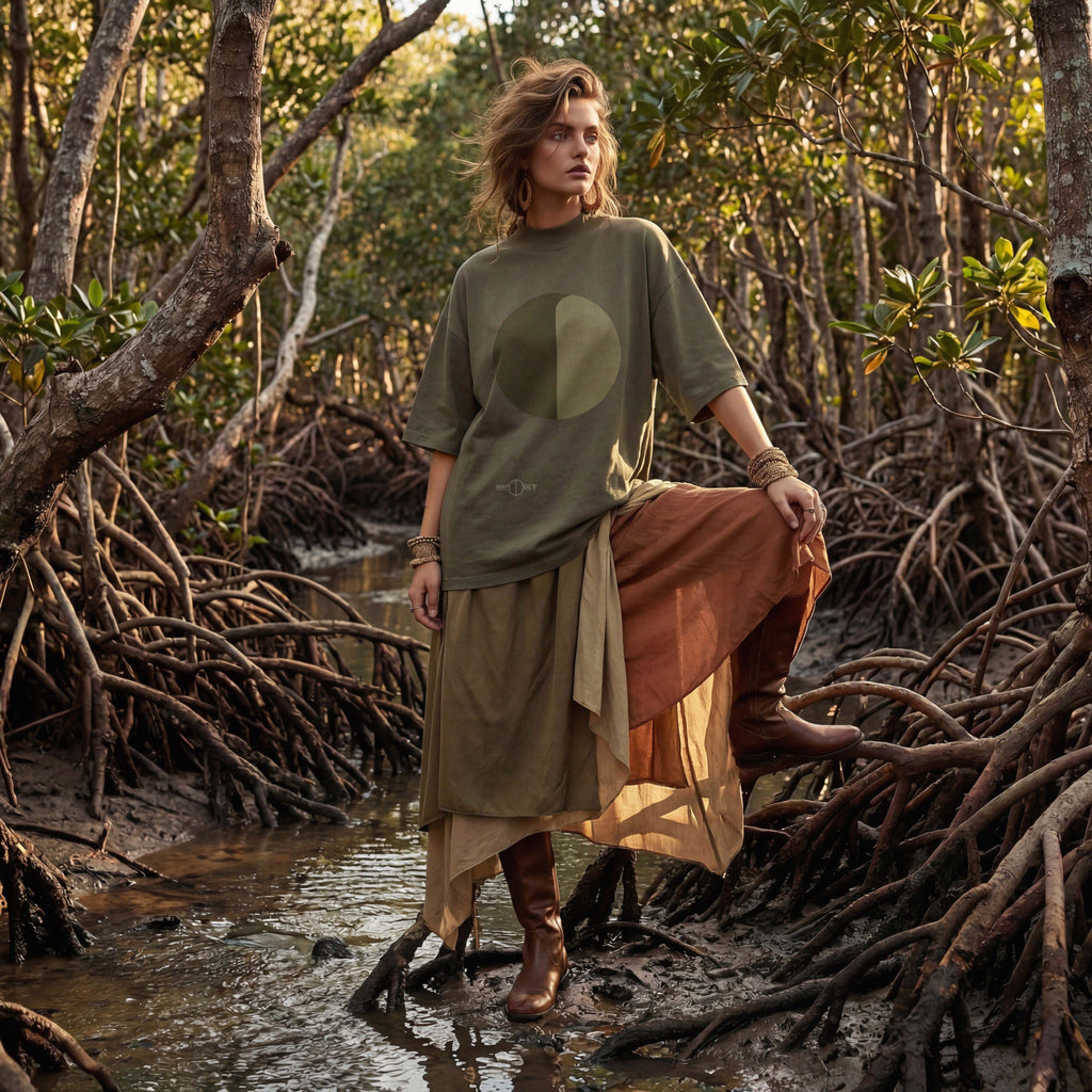 Ep. 40: FOREST GUIDE organic extra-oversized high neck boyfriend tee