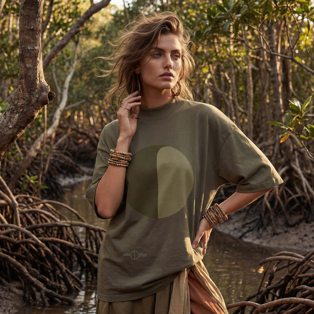 Ep. 40: FOREST GUIDE organic extra-oversized high neck boyfriend tee