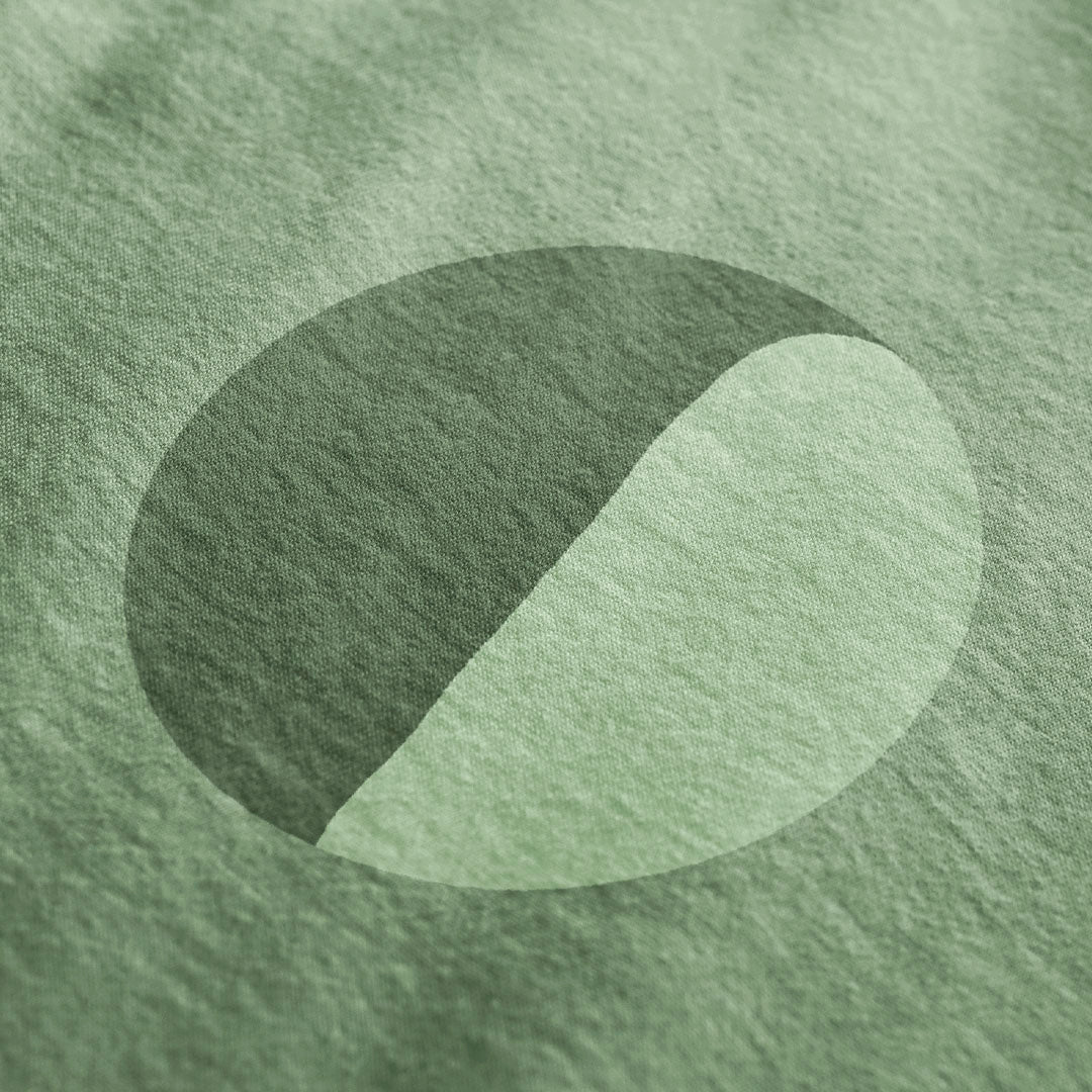 'Green Planet' certified organic basic tee – sage green (women) by Oldest Daughter