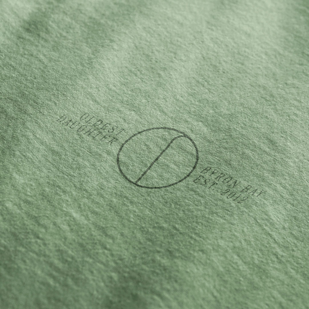 'Green Planet' certified organic basic tee – sage green (women) by Oldest Daughter