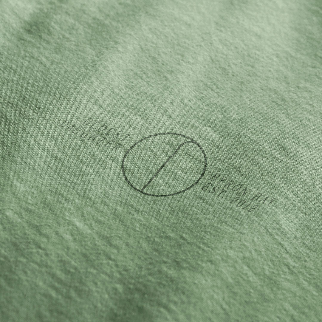 'Green Planet' certified organic basic tee – sage green (women) by Oldest Daughter