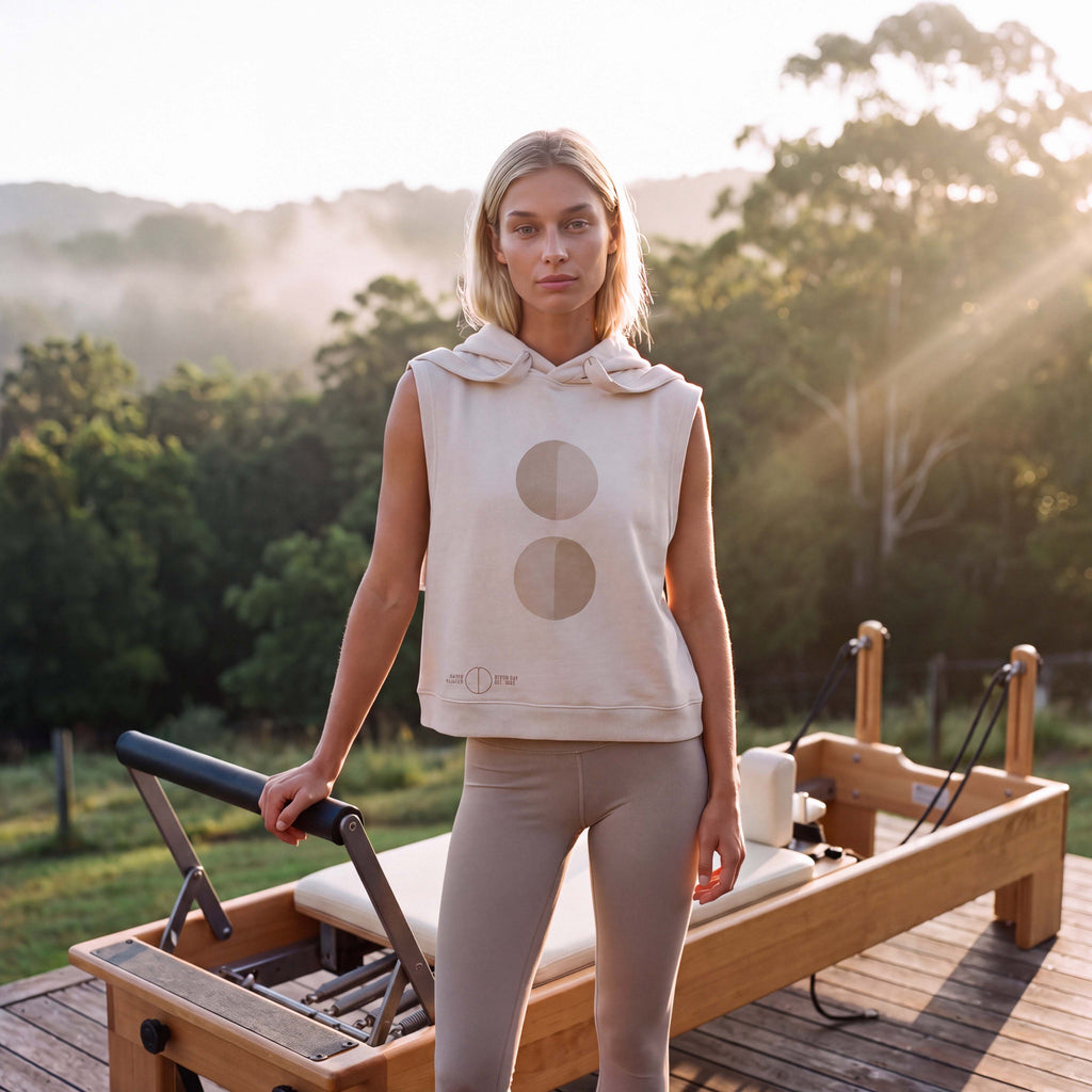 (PRE-ORDER) Ep. 58: INES organic athleisure hooded tank