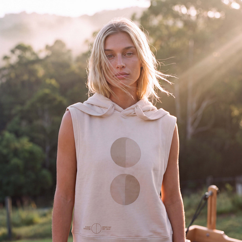 (PRE-ORDER) Ep. 58: INES organic athleisure hooded tank