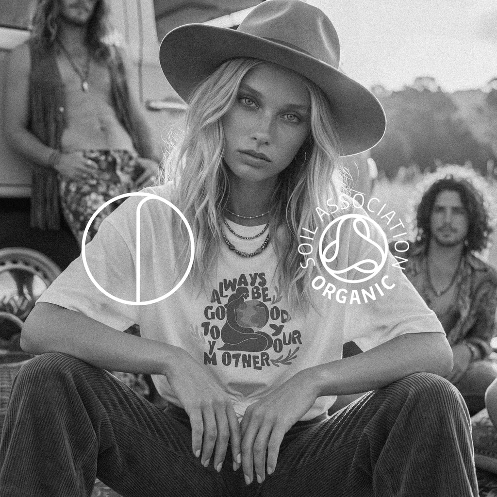 KAIA tee in cream GOTS-certified organic cotton, hem and body detail – Oldest Daughter, Byron Bay