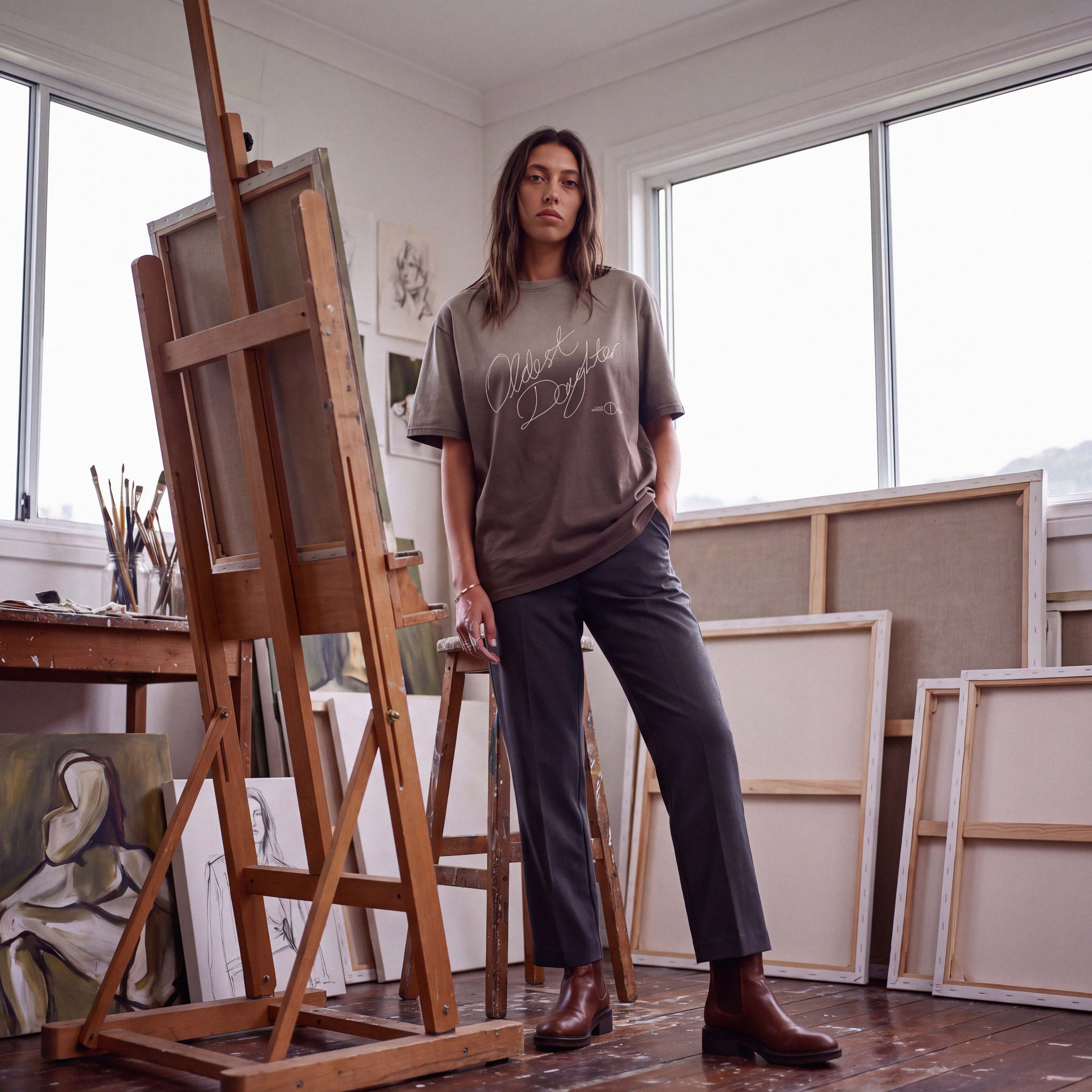 (PRE-SALE) Ep. 61: MIKA organic cotton oversized shadow boyfriend tee