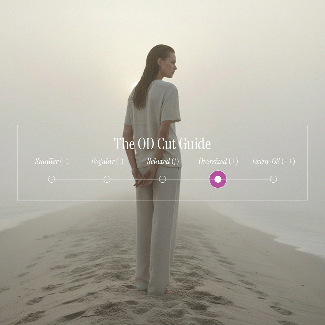 'Morning Fog' certified organic (oversized) tee – oat (women) by Oldest Daughter