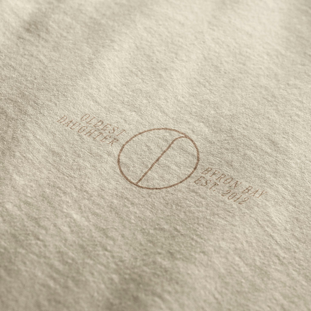 'Morning Fog' certified organic (oversized) tee – oat (women) by Oldest Daughter