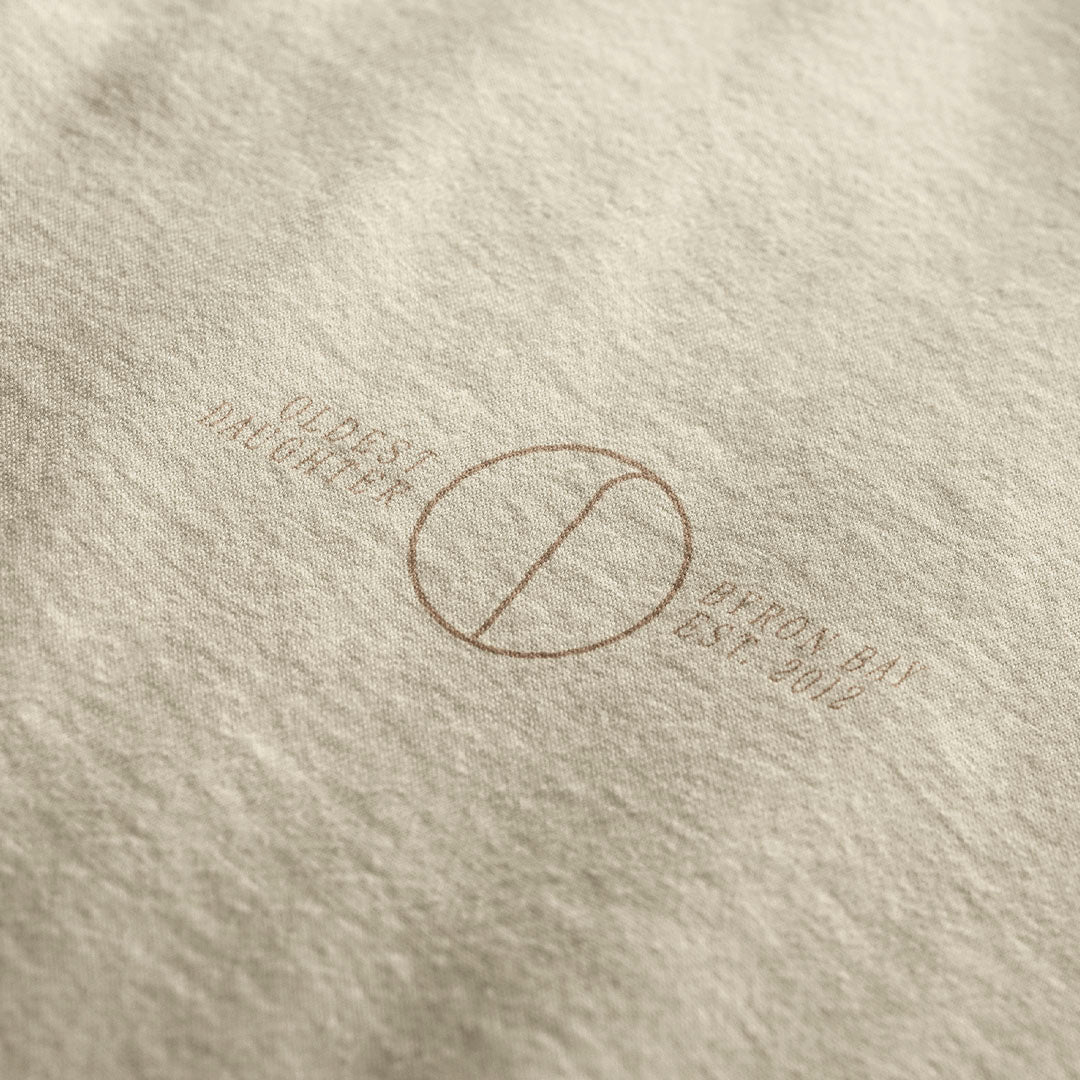 'Morning Fog' certified organic (oversized) tee – oat (women) by Oldest Daughter