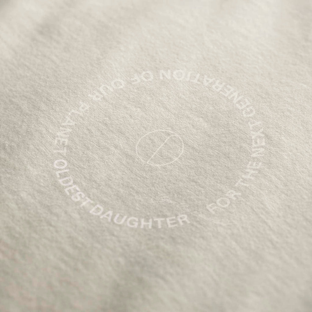 LIMITED EDITION (Pre-Order): 'Next Gen' certified organic (oversized) tee – natural (unisex) by Oldest Daughter