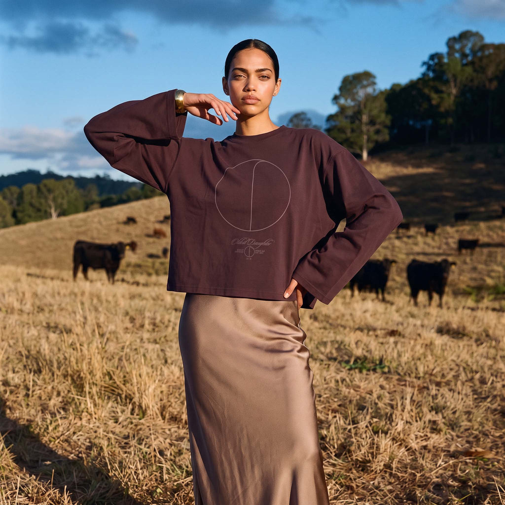 (PRE-SALE) Ep. 78: SOL organic cropped oversized women's long sleeve