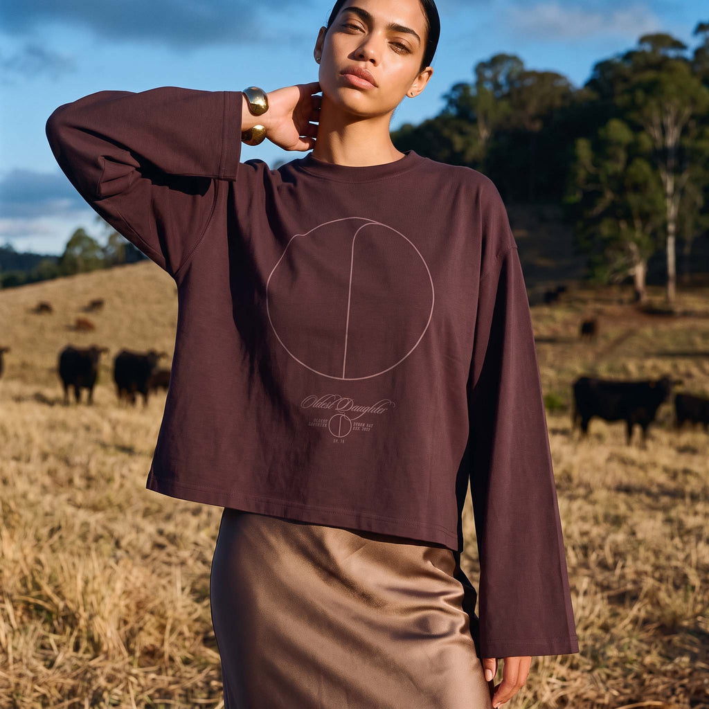 (PRE-SALE) Ep. 78: SOL organic cropped oversized women's long sleeve