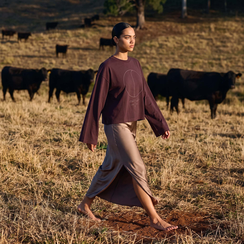 (PRE-SALE) Ep. 78: SOL organic cropped oversized women's long sleeve