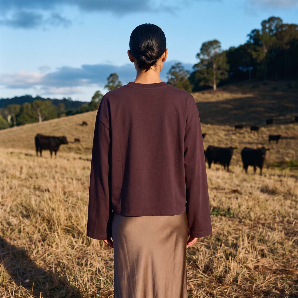 (PRE-SALE) Ep. 78: SOL organic cropped oversized women's long sleeve