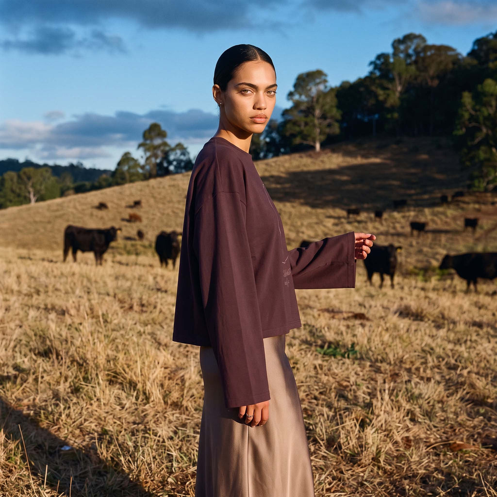(PRE-SALE) Ep. 78: SOL organic cropped oversized women's long sleeve